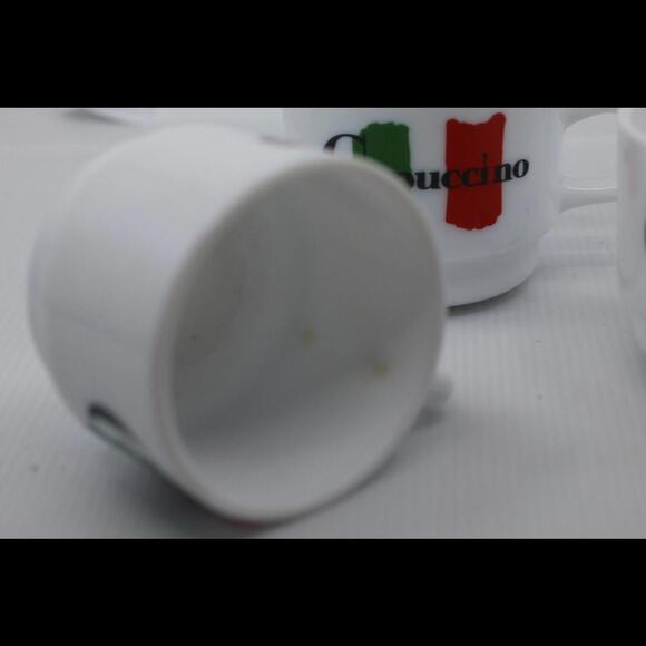 Lot of 4 Arcopal France Set of 4 Maxwell House Small Cappuccino Cups #1 - Picture 6 of 8